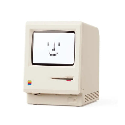 Desktop Digital Clock Retro Classic Design Beige Floppy Disk Decor Tech Gadget Gift For Men Women Office Desk Novelty Ornament