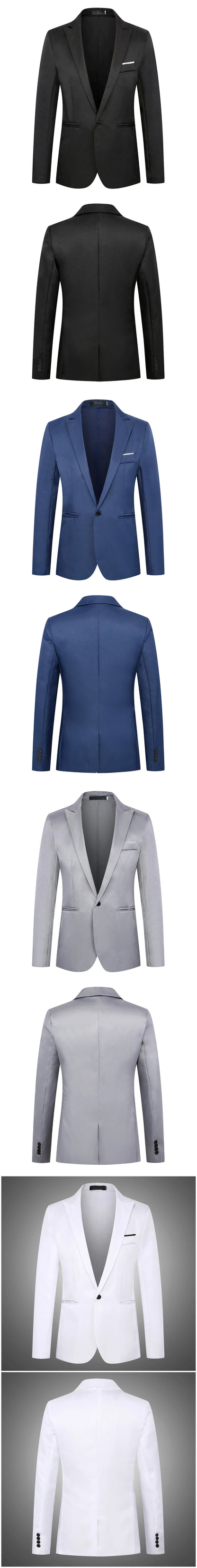 Men's Casual Business Trendy Suit Jacket Autumn Light Luxurious Slim Non-ironing Anti-wrinkle Solid Color Versatile Suit