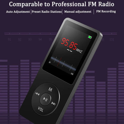 Portable MP3 Player With LCD Screen Built-in Microphone FM Radio Video Hifi MP4 Player Movies E-books Music Players Dropshipping