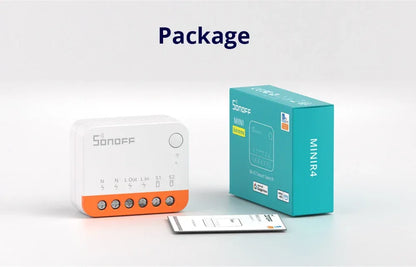Sonoff Mini R4 Extreme Wifi Smart Switch Interruptor with Relay On-Off DIY Switch Module eWelink APP Control Works with Alexa
