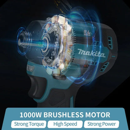 Makita 4000RPM Brushless Electric Screwdriver 3800IPM 180Nm Electric Drill Impact Driver Wood/Bolt/T-Mode For 18V Battery
