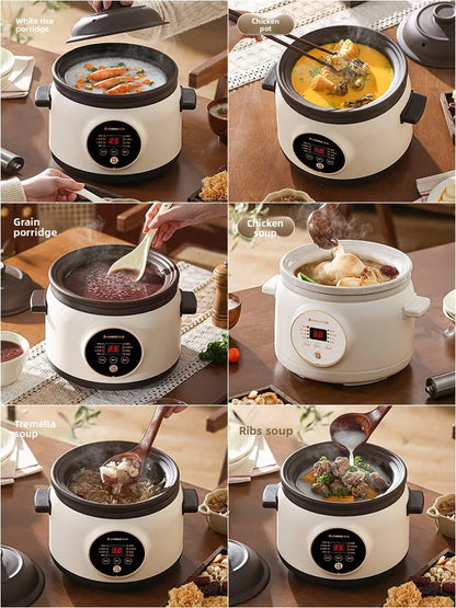 Electric slow cooker for baby food, ceramic household fully automatic stew pot, soup pot, electric slow cooker, porridge cooker