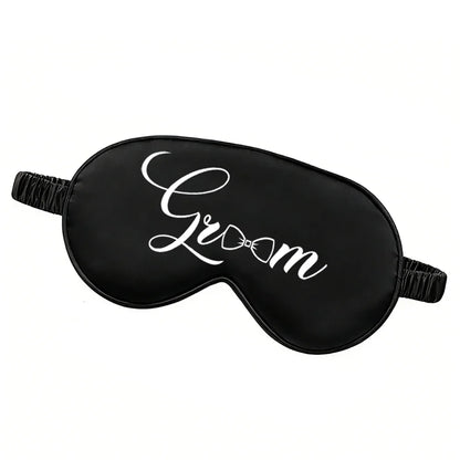 Bride/Groom Sleep Eye Mask Wedding Souvenir Bachelorette Party Accessories Honeymoon Travel Essentials for Couples Bridal Shower