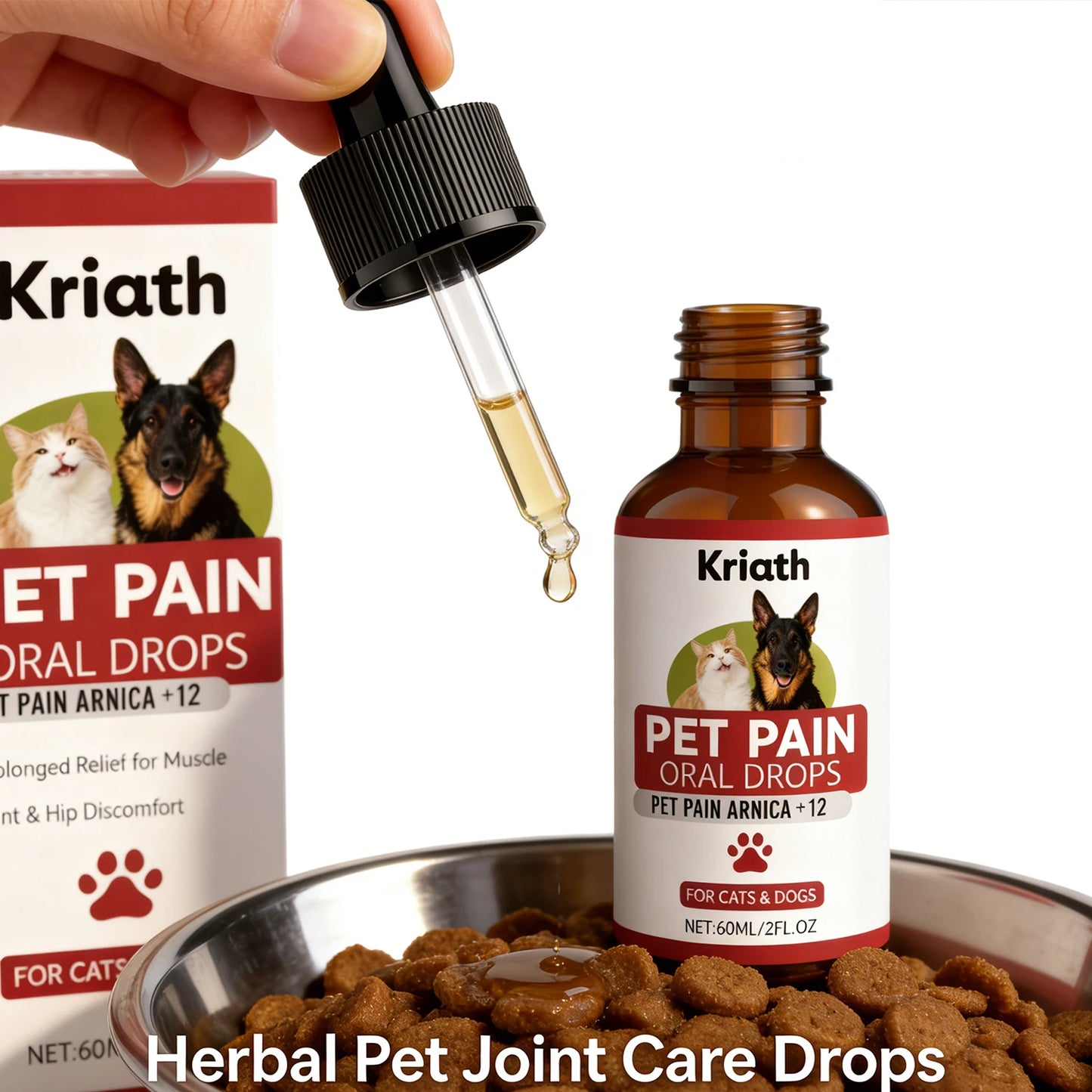 Pet Herbal Care Drops Effectively Nourish Joints Maintain Cartilage Health Enhance Resilience Gentle Ingredients Pet Joint Drops