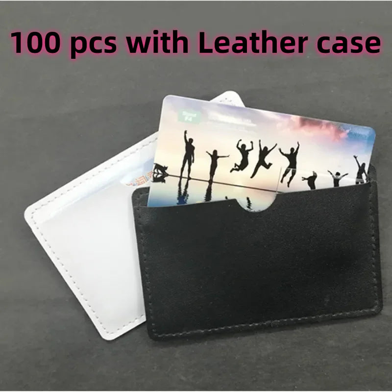 100PCS/LOT Waterproof Super Slim Credit Card USB Flash Drive Pendrive 4GB 8GB 16GB 32GB 64GB Bank Card Model Memory Stick Drives