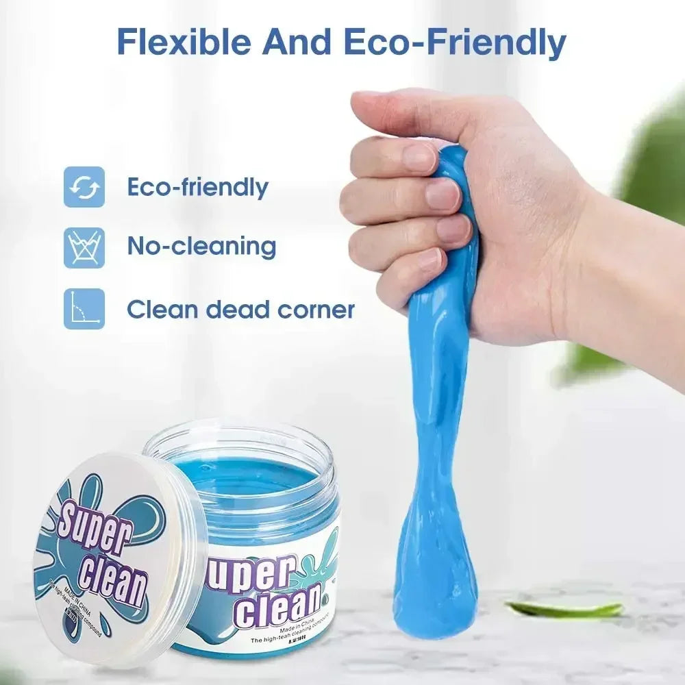 Super Dust Clean Clay Dust Keyboard Cleaner Slime Toys Cleaning Gel Car Gel Mud Putty Kit for Laptop Cleanser Glue Cars Part