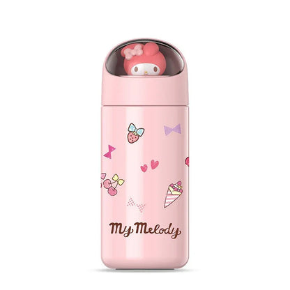 350MLStainless Steel Thermos Cups Student Kids Anime Cartoon Vacuum Flask Cute kitten/Dog/Bear Insulated Water Bottles Tumbler