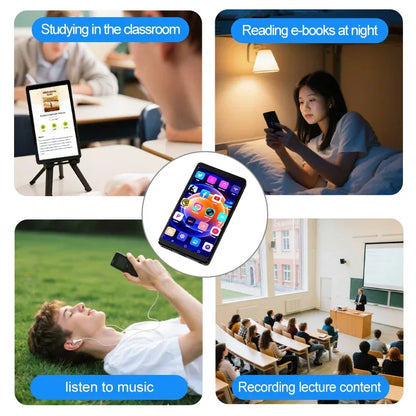 MP3 MP4 HIFI Stereo Player 3.97-inch 1080P HD Full-Screen Touch with Bluetooth and 2.4G/5G WiFi FM Radio Recording Ebook