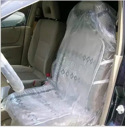 Universal Disposable Car Seat Dust-proof Covers Waterproof Vehicle Car Steering Wheel Cover Protector Car Interior Accessories by PDG ibma