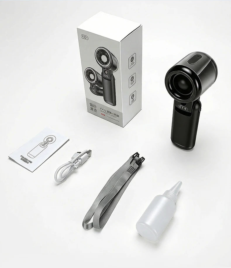 Portable Mini Fan Water Mist Spray Fan 3600mAh 5 Speeds Handheld Foldable Neck Hanging Small Fans Humidifier USB Rechargeable