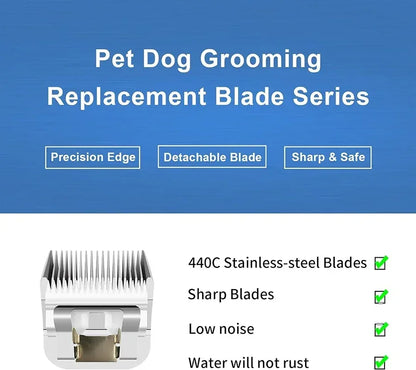 5/8" HT Detachable Pet Ceramic Blade, Compatible with Andis, Oster A5, Wahl KM(10,5,2) Series Dog Clippers, Size: 3/4" 16mm