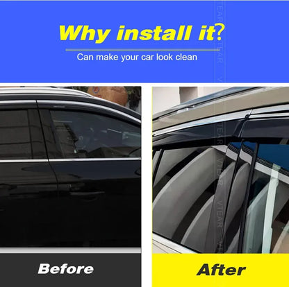 Vtear Car Window Visor Cover Decoration Water Shield Deflector Sun Shade Guard Exterior Accessories Parts For Tank 500 T500 2024