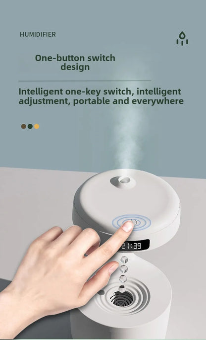 Anti-Gravity Humidifier New Ultrasonic Humidifier with Dual Power-Off Protection Large Capacity Air Humidifierw for Home/Office
