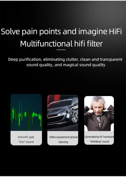 ATAUDIO Hifi Power Filter Power Power Conditioner Purifier Surge Protection with US Plug and Universal Socket