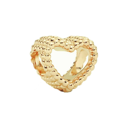 New Gold Plated Safety Chain、Hearts Clip、Family Tree、Snowflake Charm Bead Fit Original European 925 Silver Bracelet Jewelry Gift