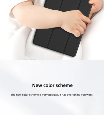 For Honor Pad 8 Case 12 inch Tri-Folding PU Leather Soft Silicone Back Stand Tablet Shell for Honor Pad 8 12" 2022 HEY-W09
