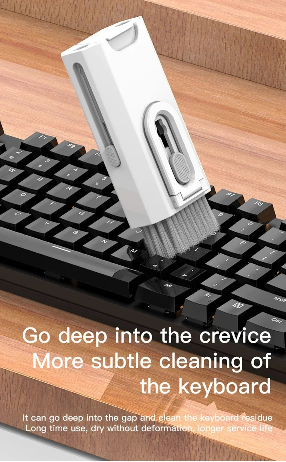 Keyboard Cleaning Kit 8 In 1 Laptop PC Cleaner With Keycap Puller Multifunctional Keyboard Brush Cleaning Set For Camera