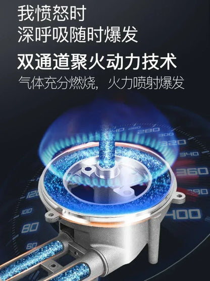 Built-in Kitchens Cookers Home Gas Stove Single Stove Stainless Steel Fierce Fire  Stoves Table Kitchen Household use