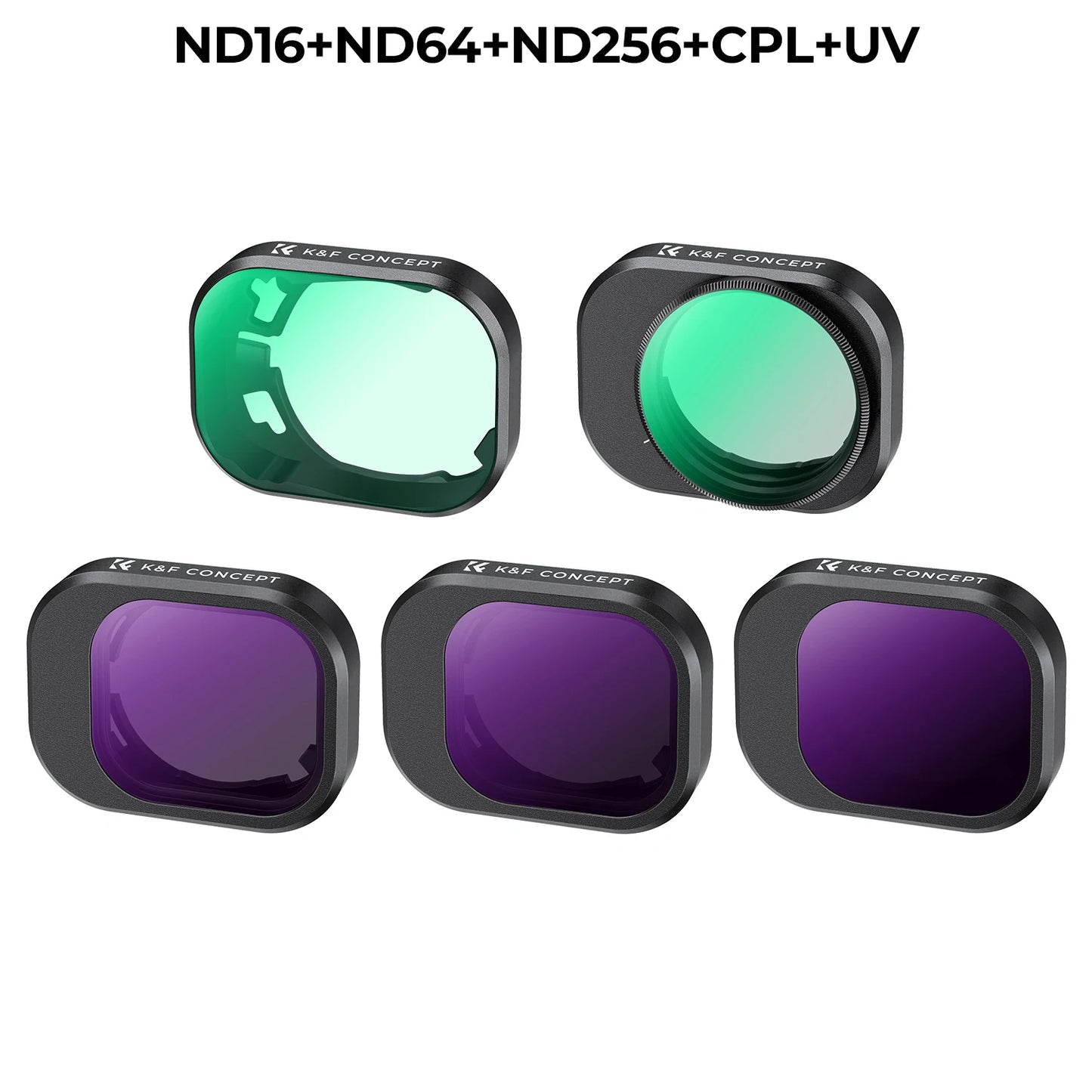 K&F CONCEPT Drone Lenses Filter for DJI Mini 4 Pro Filter UV CPL ND NDPL16 32 64 128 256 Black Mist 1/4 ND1000 Camera Filter Set