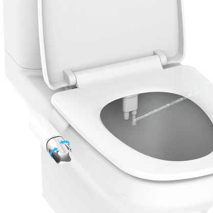 New Arrival Non-electric Slim Bidet Attachment Dual Nozzles Chrome Plated Detachable Floor Mounted Toilet Seat Bidet Women's