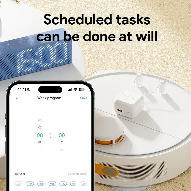 Tuya BLE Touch Screen Finger Robot Rechargeable Smart remote control timing screen clicker Touch Switch Robot Remoter AlexaVoice