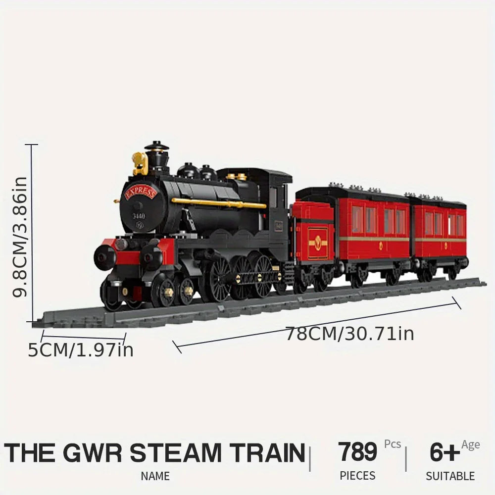 Track electric train city train model puzzle building block toy assemble and insert toy  gift