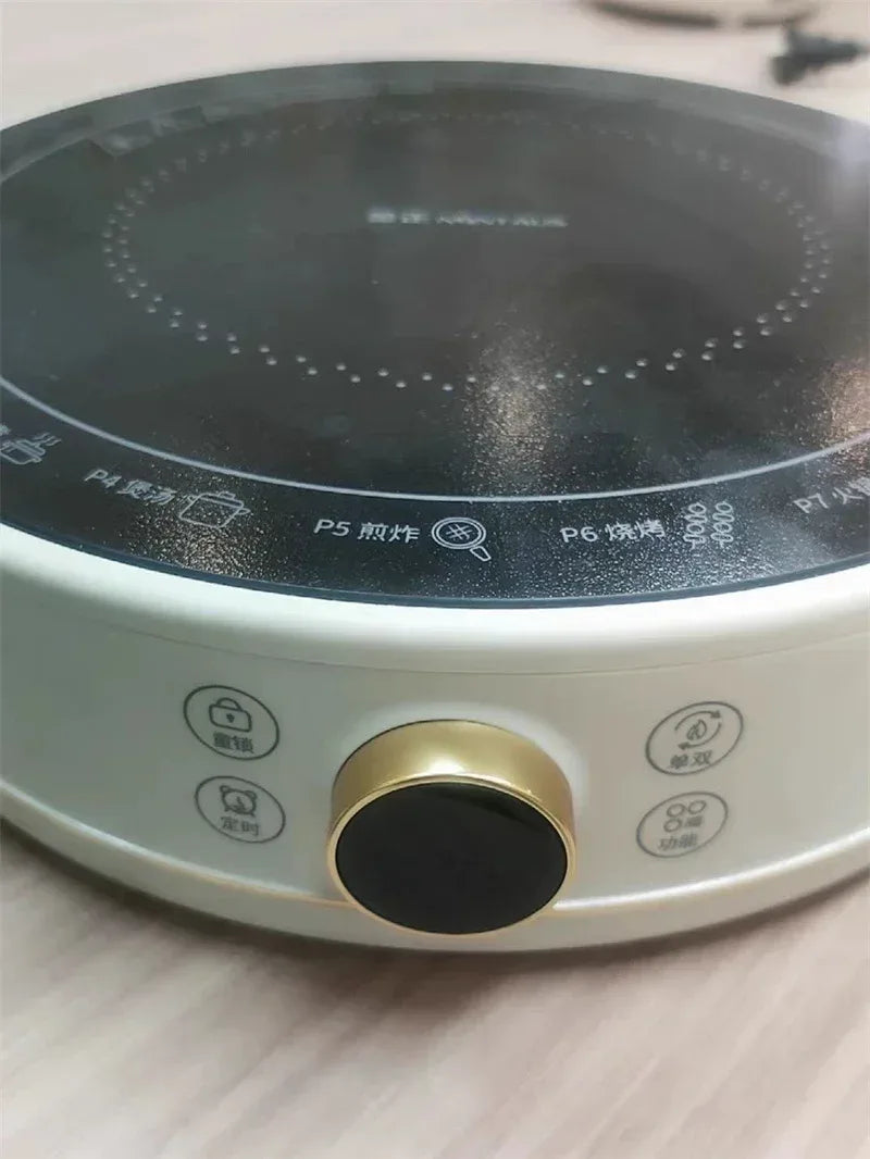 New Electric Ceramic Stove Home Mini Tea Cooker 2000W High Power Induction Cooktop Round Induction Cooker Kitchen Appliances 인덕션