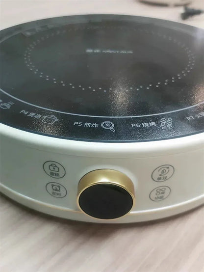 New Electric Ceramic Stove Home Mini Tea Cooker 2000W High Power Induction Cooktop Round Induction Cooker Kitchen Appliances 인덕션