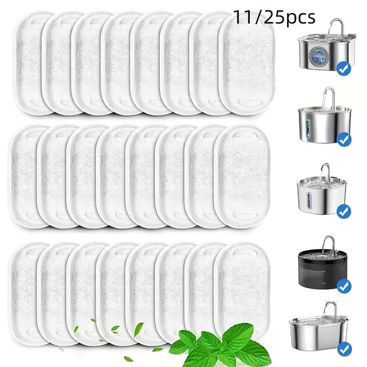 11/25PCS Pet Water Fountain Filters Replacement Activated Carbonfor Cat Dog Multiple Models Clean DrinkingWater by PDG ibma