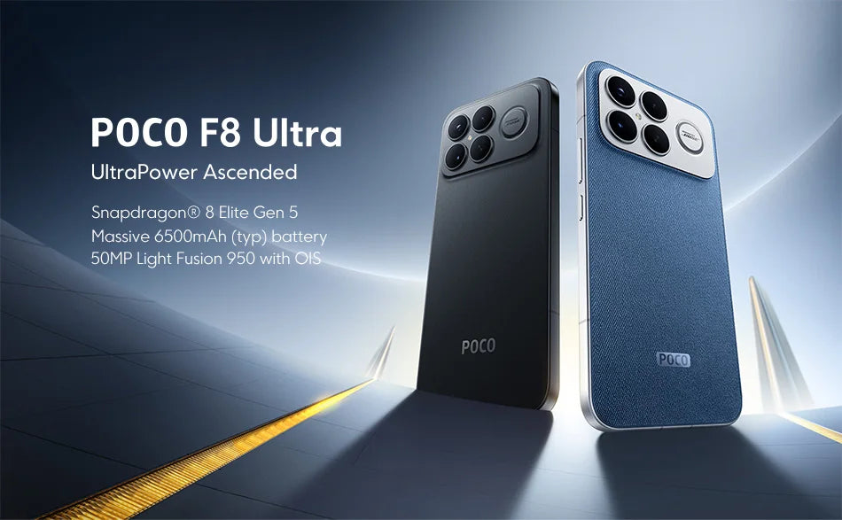 Global Version POCO F8 Ultra NFC 50MP camera 6.9" 120Hz display 6500mAh battery Smartphone Snapdragon 8 Elite Gen 5