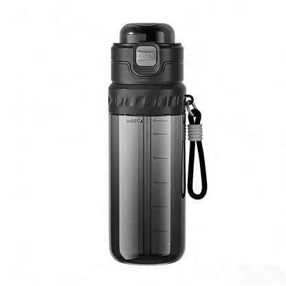 750ML Portable Mist Spray Water Bottle Double Drinking Sports Bottle Leakproof Gym Running Hiking Camping Outdoor Activity Gift