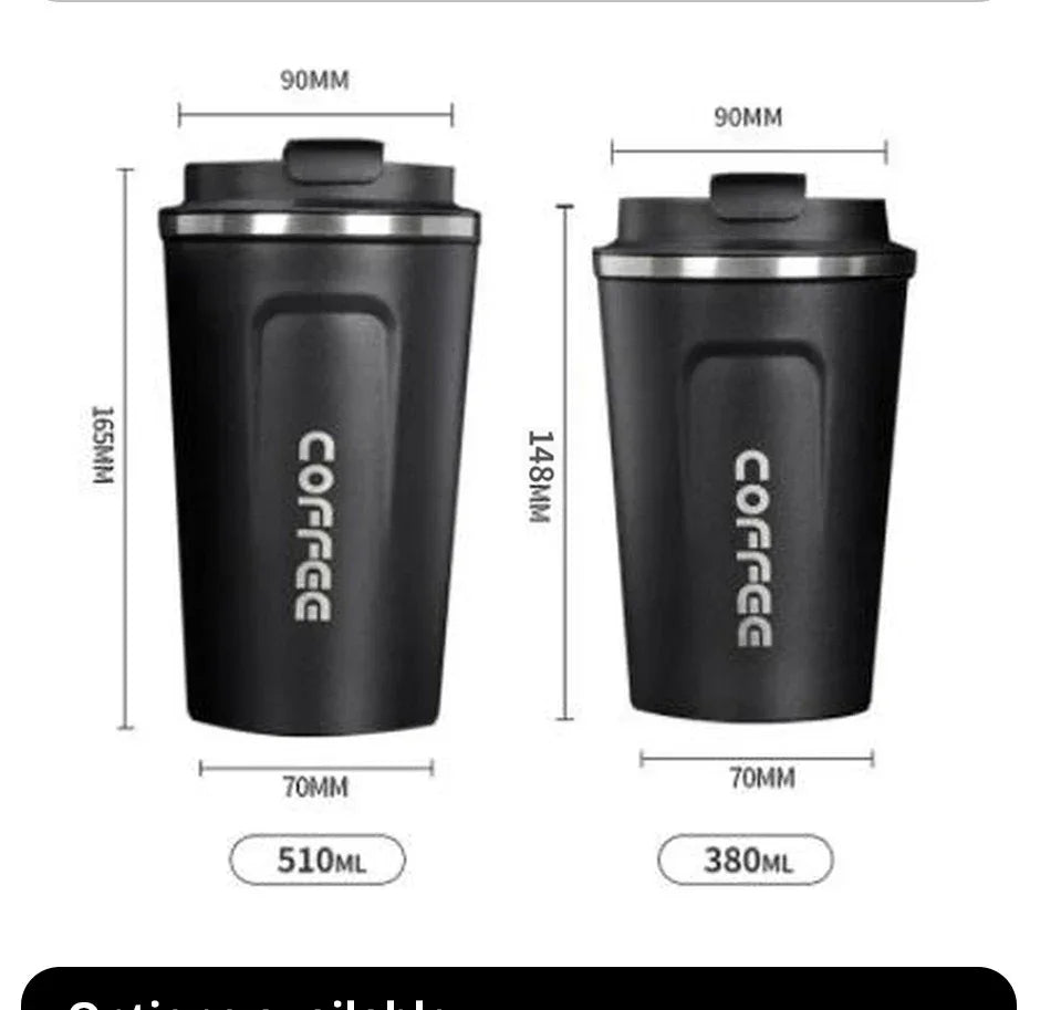 Stainless Steel Smart Coffee Tumbler Thermos Cup with Intelligent Temperature Display Portable Travel Mug 380ml 510ml