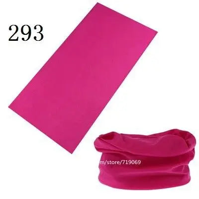 100% Polyester Solid color Microfiber Tubular Multifunction Motorcycle Scarf sports Headband Seamless Tube Bandanas Face Mask