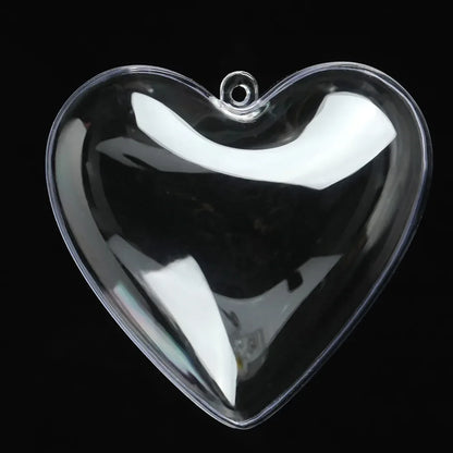 12 Pcs Transparent Love Empty Box for Valentine's Day Wedding Birthday Party Carnival Easter Christmas Gift Filler Decoration