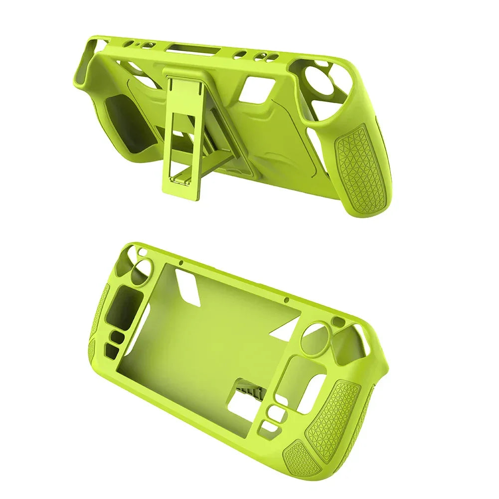 Console Protector Case For Steam Deck Host Anti-Slip Soft Shell Protective Case With Holder Stand For Steam Deck Game Console