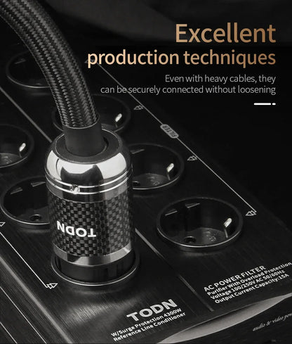 HIFI power filter HiFi lightning protection anti-interferencePA audio power purifier EU dedicated power strip