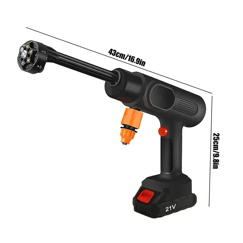 95Bar Cordless Electric High Pressure Washer 800W 6-IN-1 Car Washing Garden Water Gun for Makita 21V Battery Spray Gun
