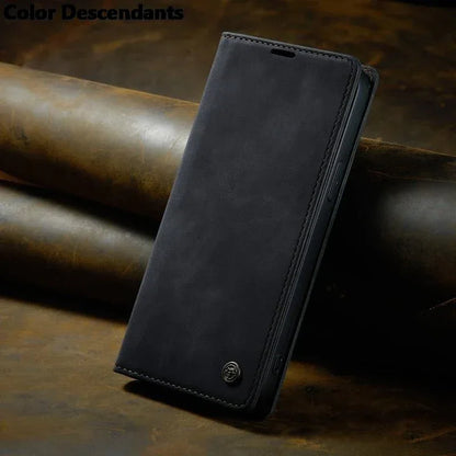 Iphone 15 Pro Max Case Iphone 13 14 12 11 Pro Max SE X XR XS Max 8 7 6 6S Plus Card Slot High-grade Leather Cover Phone Case