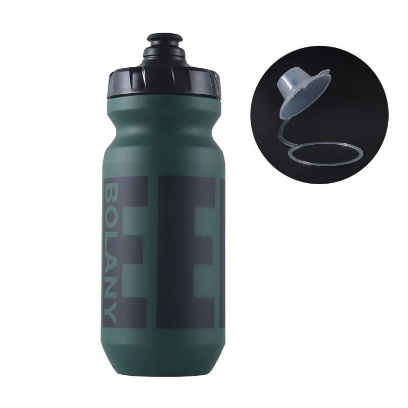 BOLANY 610ML Cycling Bike Water Bottle Bicycle Portable Kettle with Cover Matte Plastic Sports Bottle Outdoor Supplies