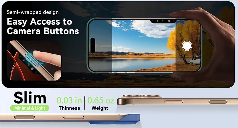 Magnetic Slim for iPhone 17 Pro Max Air Frameless Phone Cases Matte Anti-Scratch Hard PC Cover iPhoneAir 17Pro Shockproof Armor