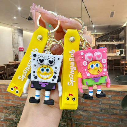 New Spongebob Patrick Star Keychain Creative And Cute Figurine Pendant