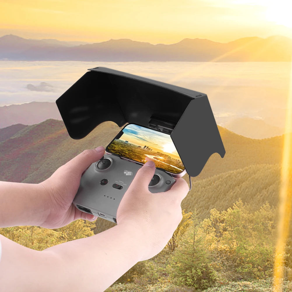 For DJI Mavic 3/Mini 2/Air 2/Air 2S/Mini 3 Pro RC-N1 Remote Controller Hood Sun Shade Mobile Phone Monitor Light Cover Drone