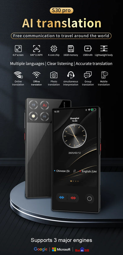 Language Translator Device 148 In Real-time Online Languages Translation Device Portable AI ChatGPT Photo Intelligent Translate