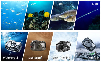Seafrogs Scuba Diving Camera Case Cover For Olympus TG 7 TG 5 TG 6 Underwater Photography Equipment Waterproof Camera Housing 60