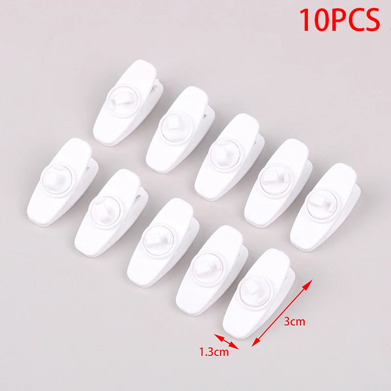 10PCS Earphone Cable Wire Clip Cord Collar Plastic Nip Clamp Organization Holder Headset Audio Line Protable