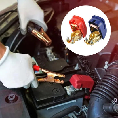 Battery Terminal Connectors 1 Pair Includes Positive and Negative 12V Car Quick-Release Connectors Suitable for Vehicles Boats