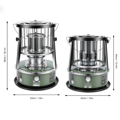 Kerosene Heater Adjustable Height Non Electric Portable 2 in 1 Stove Heater for Camping Garage Adjustable Height Kerosene Heater