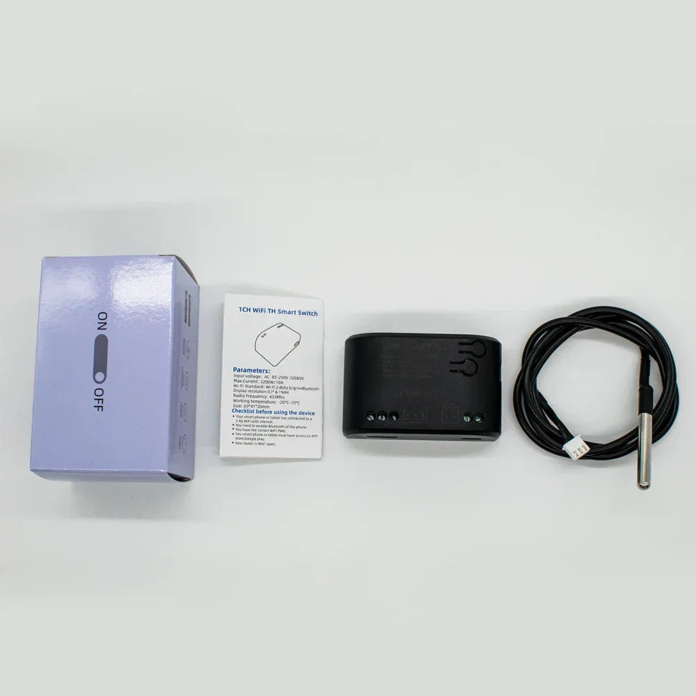 Dry Contact WIFI Tuya Smart Temperature Switch Controller Thermostat Sensor Passive Relay RF Receiver Work for Alexa Google Home