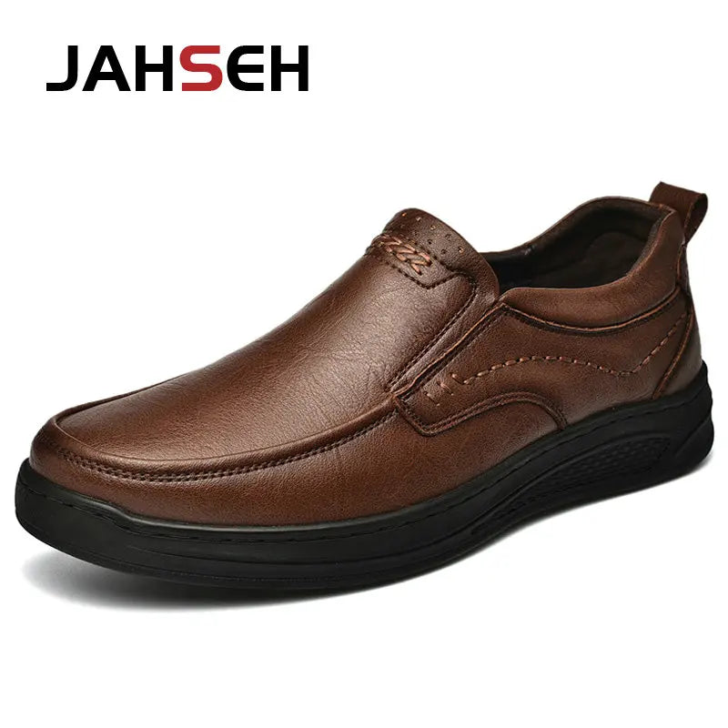 Genuine Leather Men's Shoes Comfortable Outdoor Casual Shoes High Quality Cow Leather Handmade Business Men Flats Shoe For Men