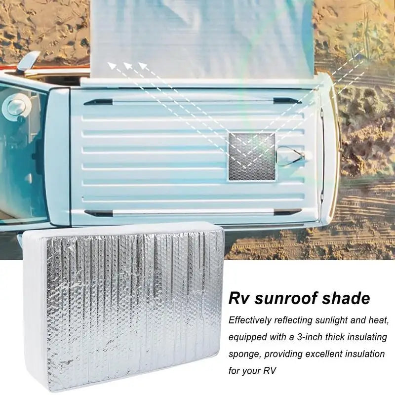 RV Skylight Cover Skylight Shade Insulator Cover Reflective Sunroof Cover Shade Sunshade For RV Vent UV Protection RV Blinds